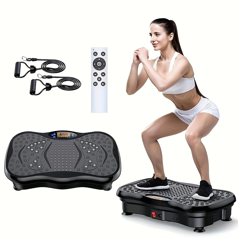 Home Gym Full Setup - Plateforme vibrante compacte avec bandes de