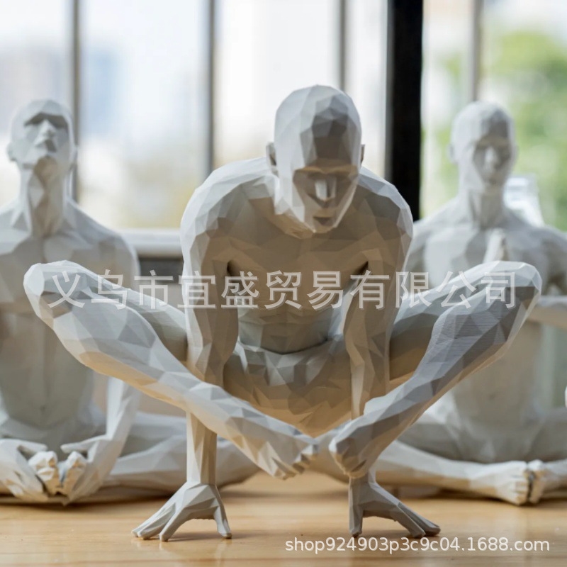 Home Gym Yoga Room - Figurine de Yoga pour homme, décoration