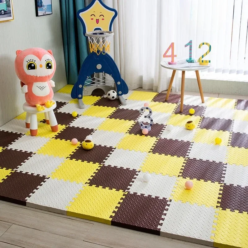 Home Gym Yoga Room - Tapis antidérapant 6/12 pièces 30x30x1CM en