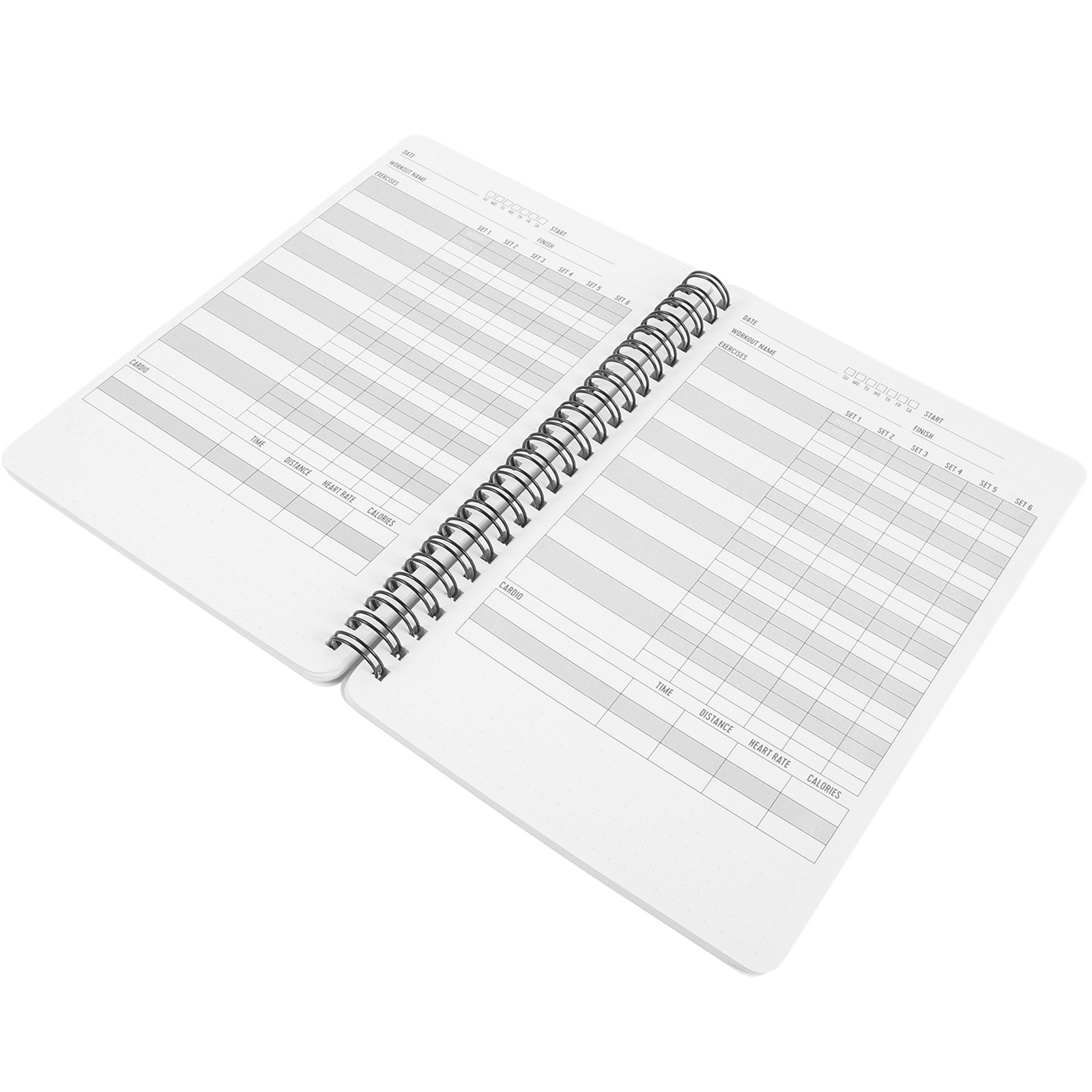 Workout Plan Home Gym - Carnet de suivi d'entraînement et de