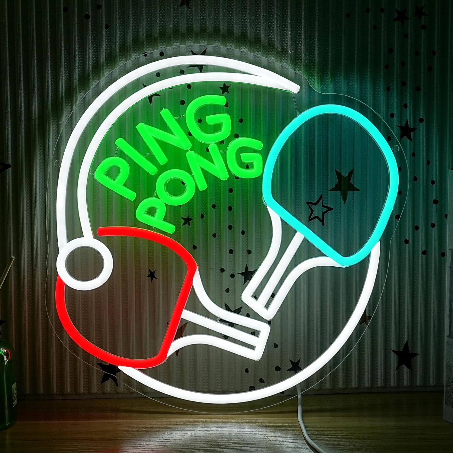 Home Gym Neon Sign - Enseigne néon LED USB à intensité