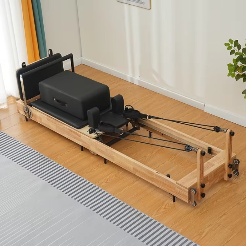Home Gym Yoga Room - Ensemble de Reformer Pilates pliable en