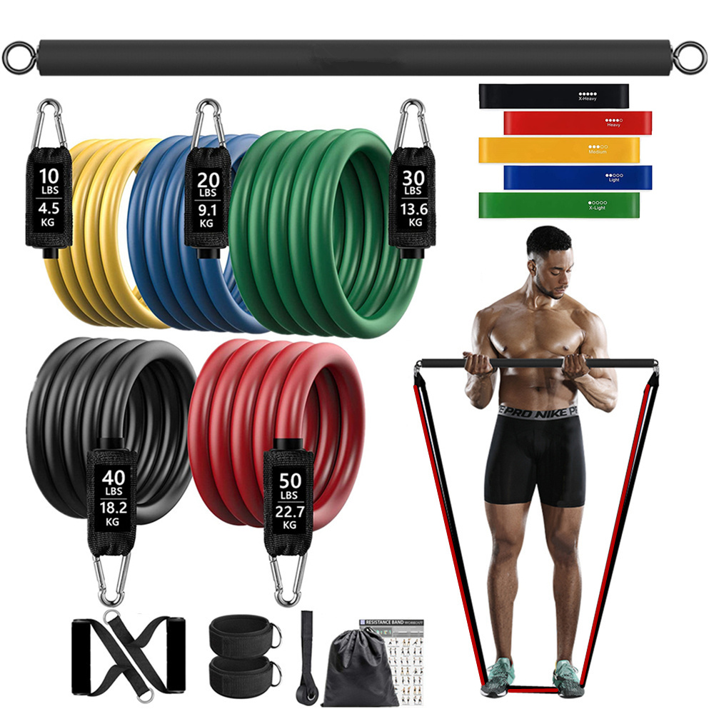 Home Gym Equipment Set - Bande élastique de résistance pour butin
