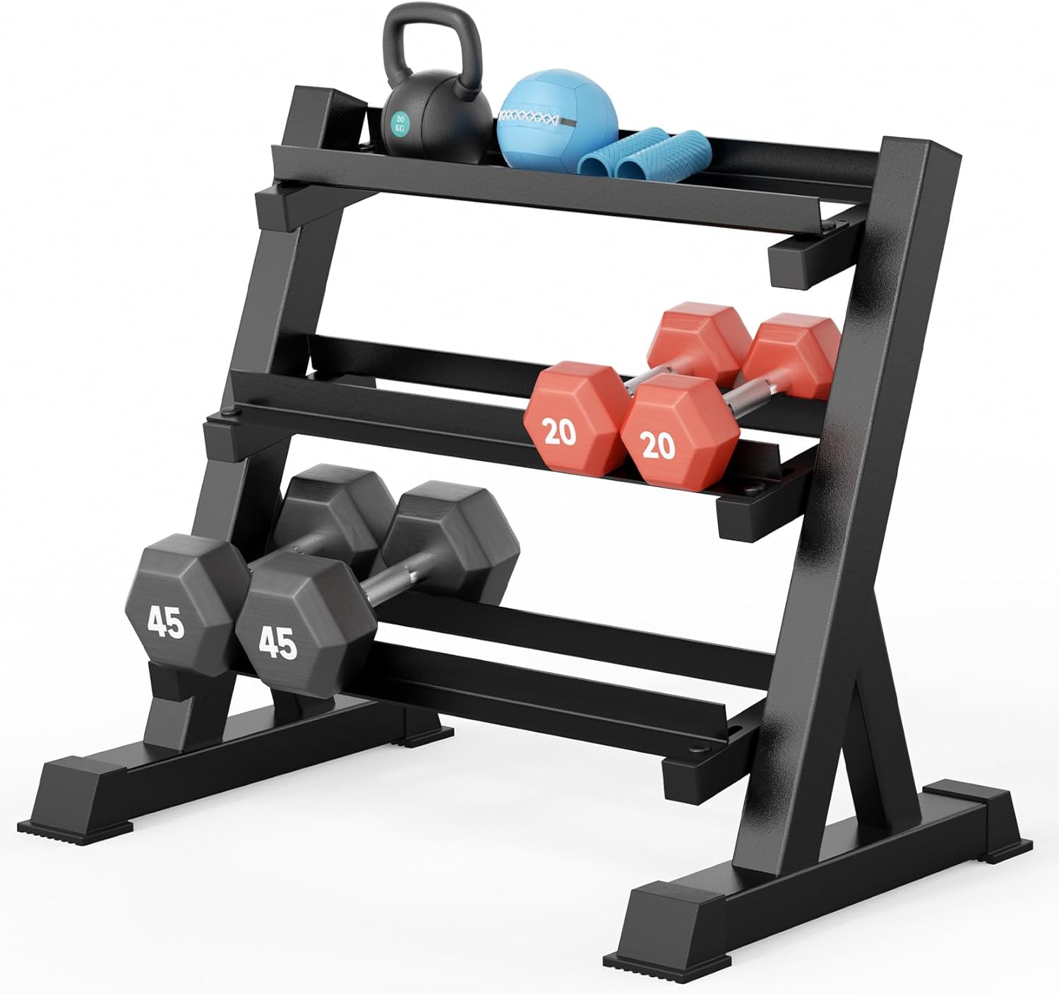 Home Gym Rack - Support de rangement pour haltères de