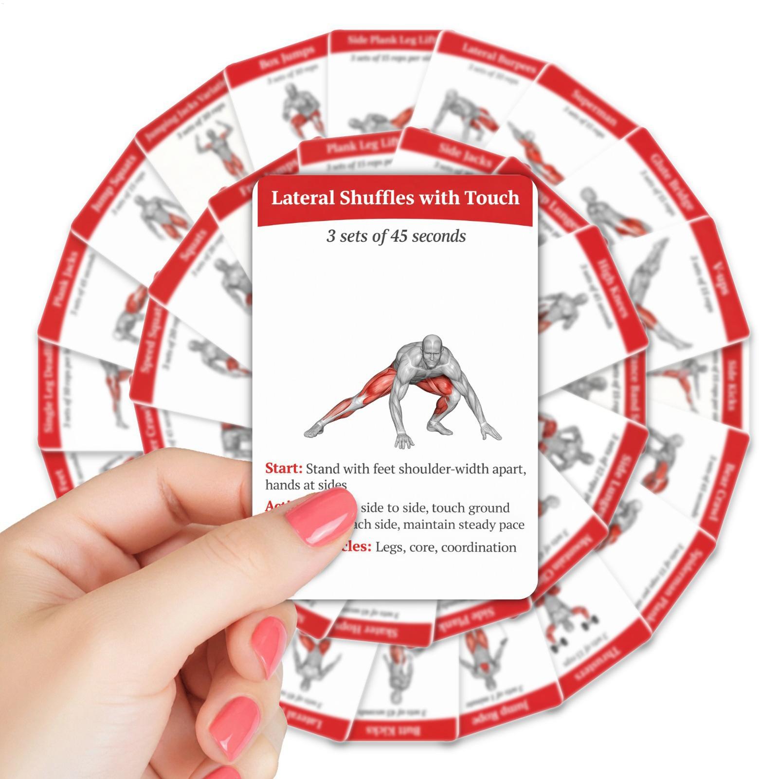 Cartes d'entraînement, jeu de  - Home Gym Equipment Set avis et prix