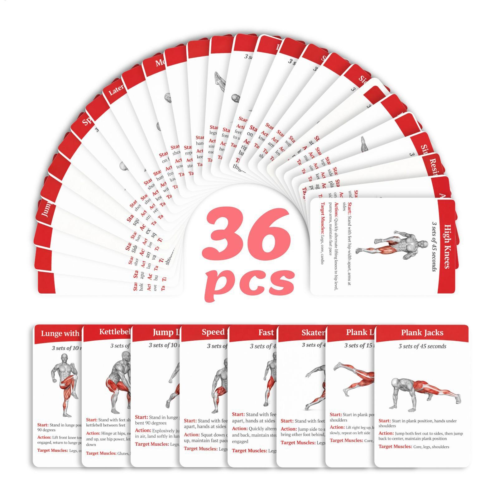 Cartes d'entraînement, jeu de  - Home Gym Equipment Set avis et prix