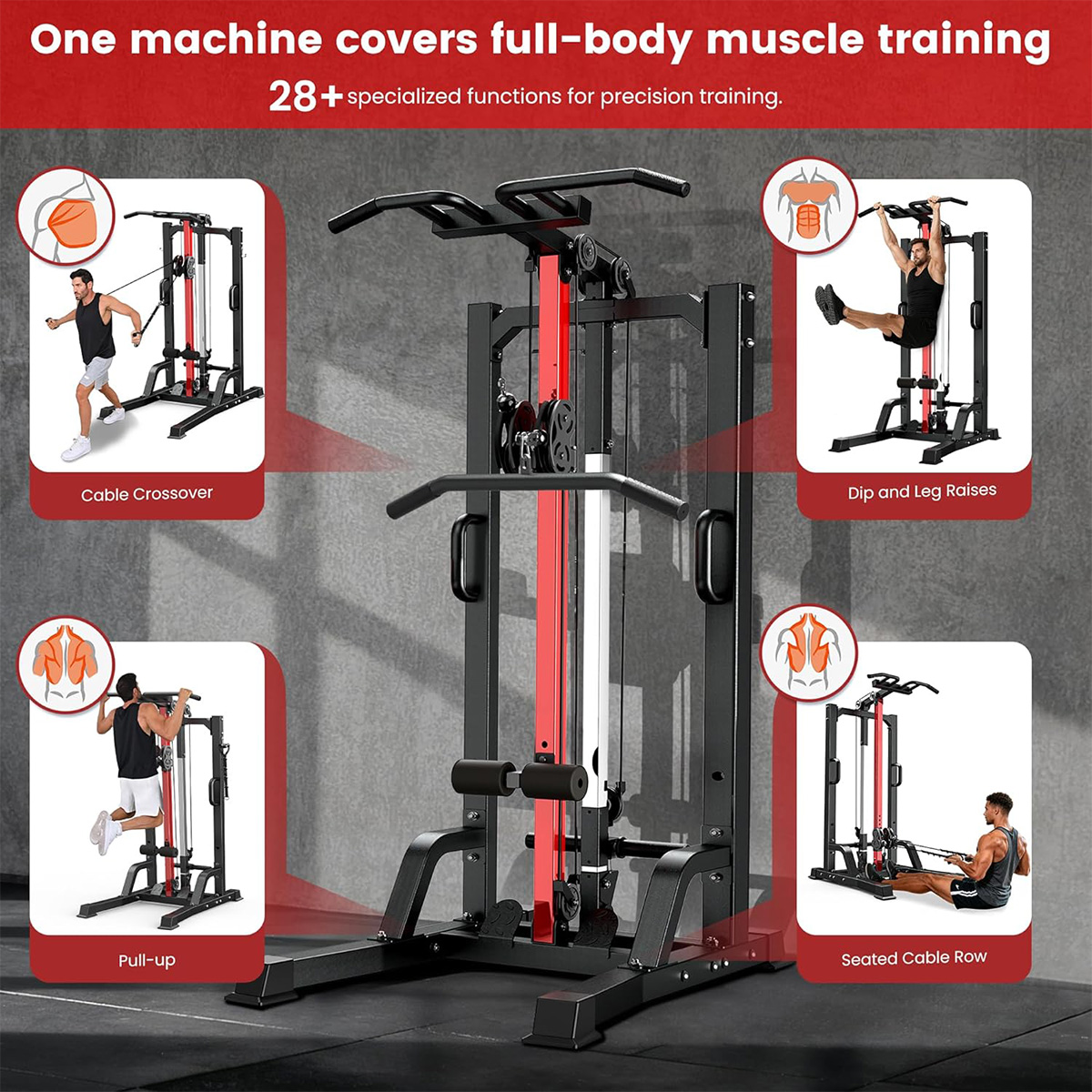 Machine de musculation Pooboo  - Home Gym All In One avis et prix