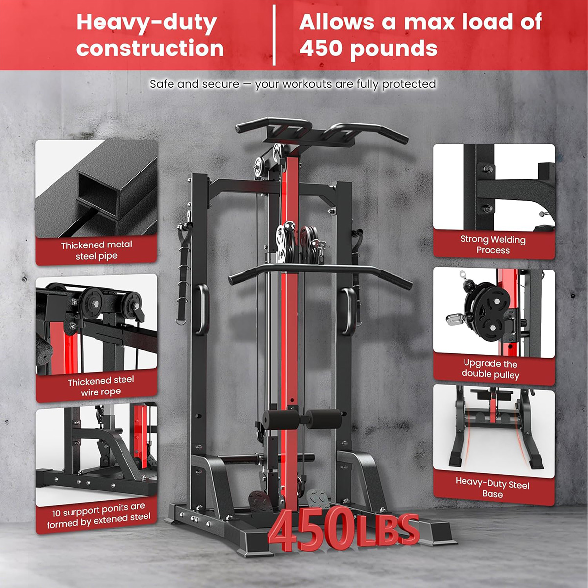 Machine de musculation Pooboo  - Home Gym All In One avis et prix