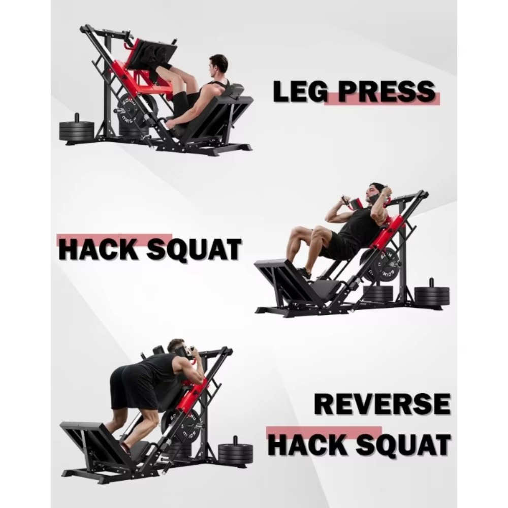 Machine 3-en-1 Leg Press Hack  - Home Gym Quad avis et prix
