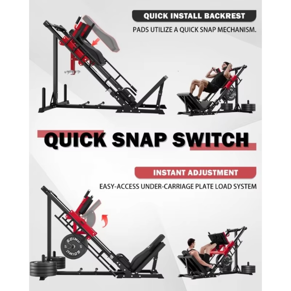 Machine 3-en-1 Leg Press Hack  - Home Gym Quad avis et prix