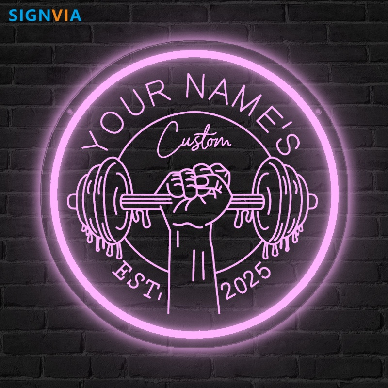Enseigne au néon LED personnal - Home Gym Neon Sign avis et prix