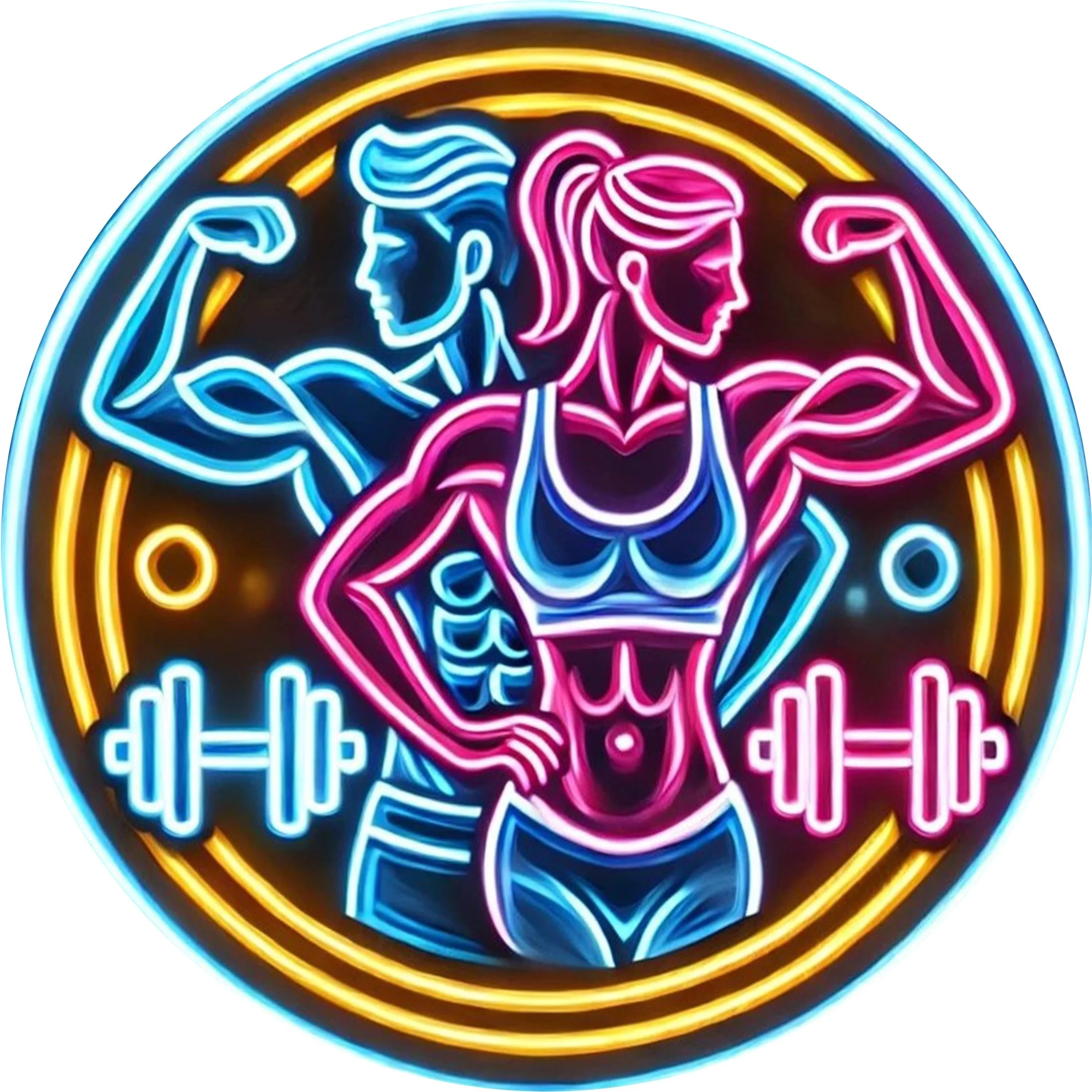 Enseigne Métallique 2D Néon Fi - Home Gym Neon Sign avis et prix