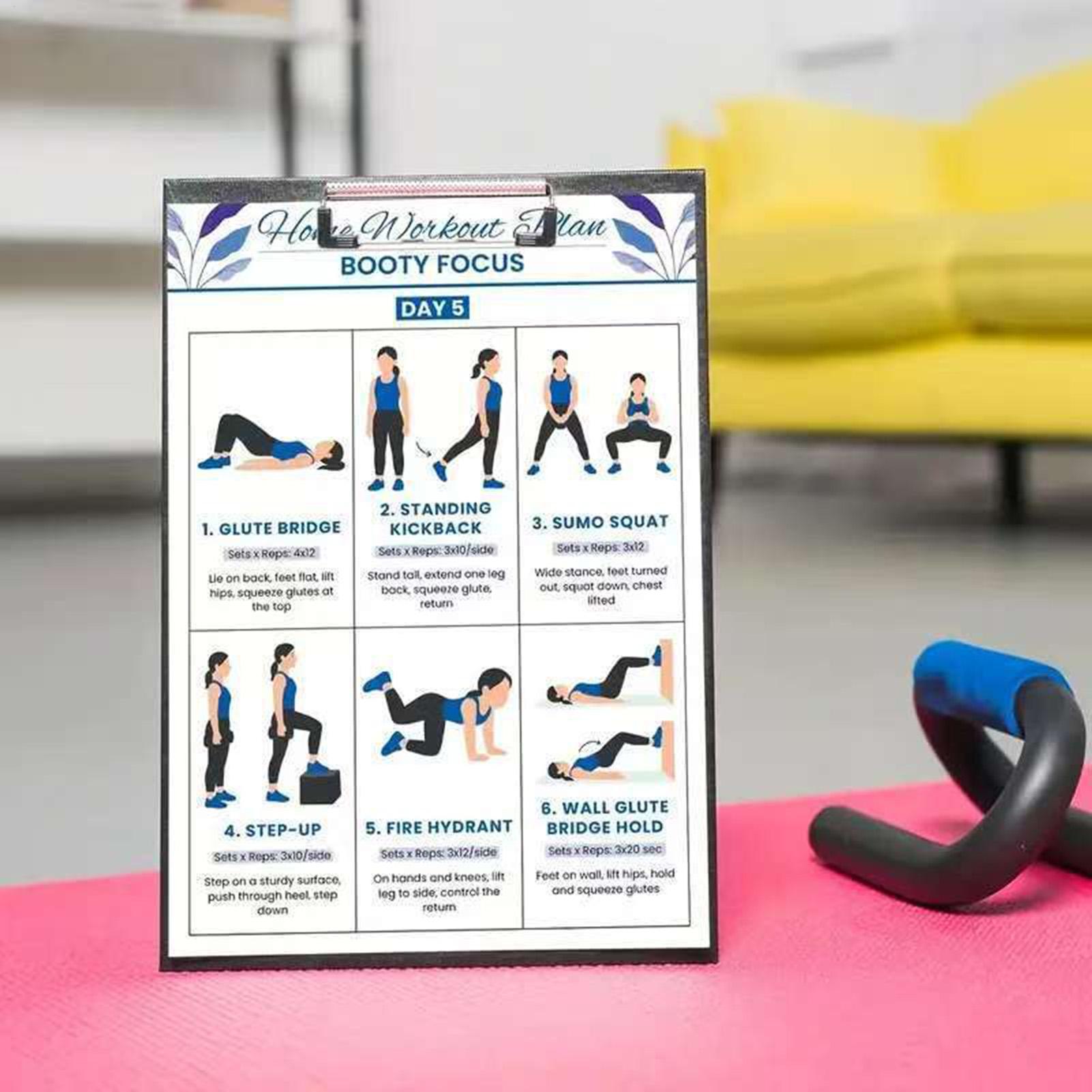 Lot de 6 affiches d'exercices  - Home Gym Guide avis et prix