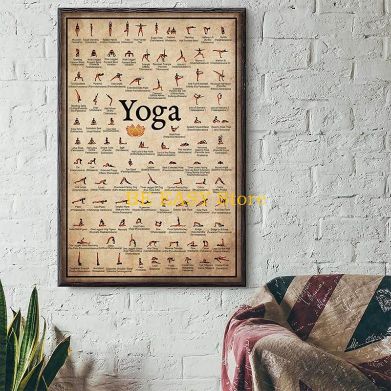E28F – imprimés d'art Yoga rét - Home Gym Yoga Room avis et prix