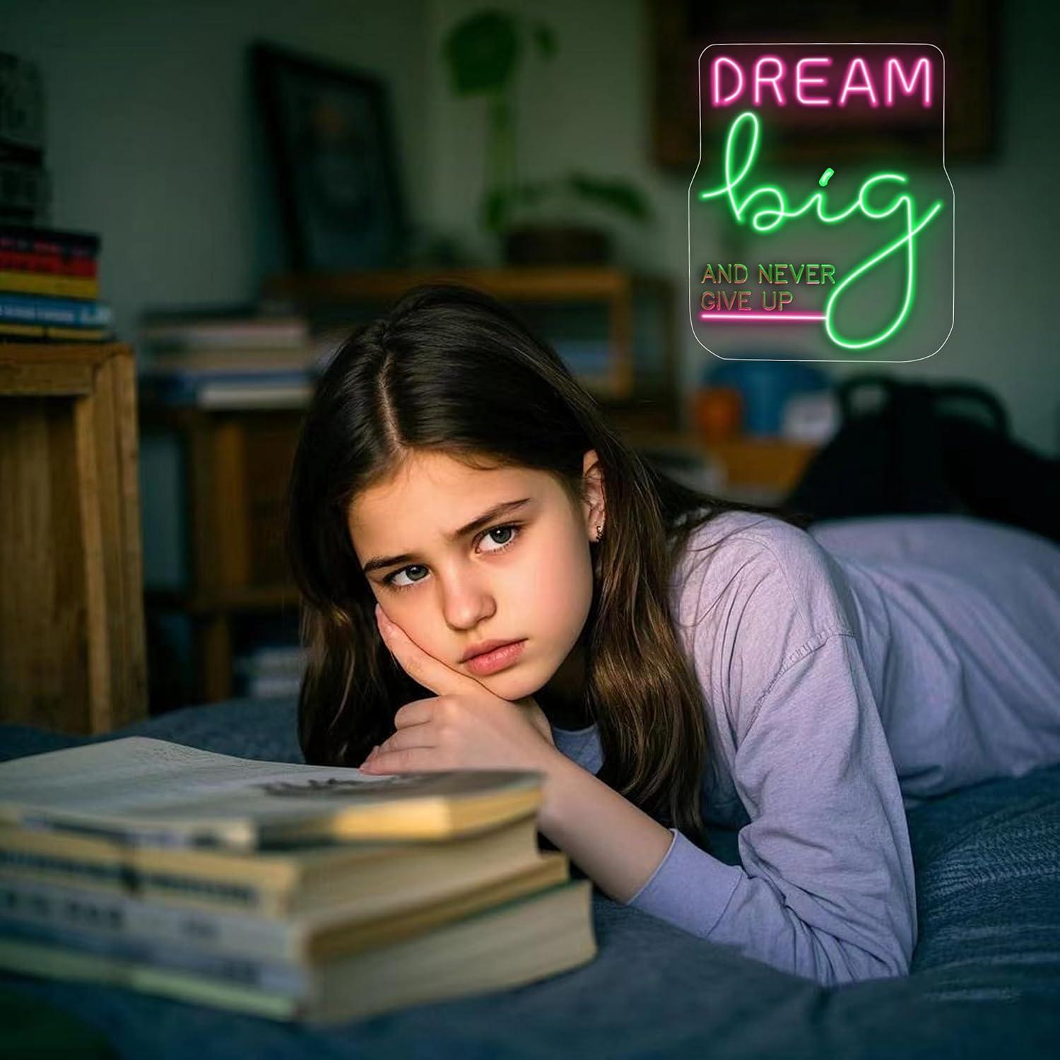 Enseigne néon « Dream Big » –  - Home Gym Neon Sign avis et prix
