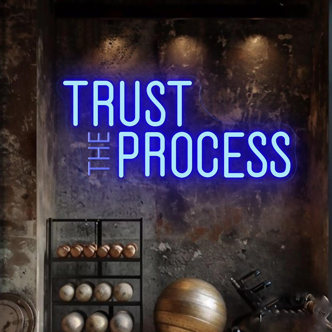 Enseigne néon « Trust The Proc - Home Gym Neon Sign avis et prix