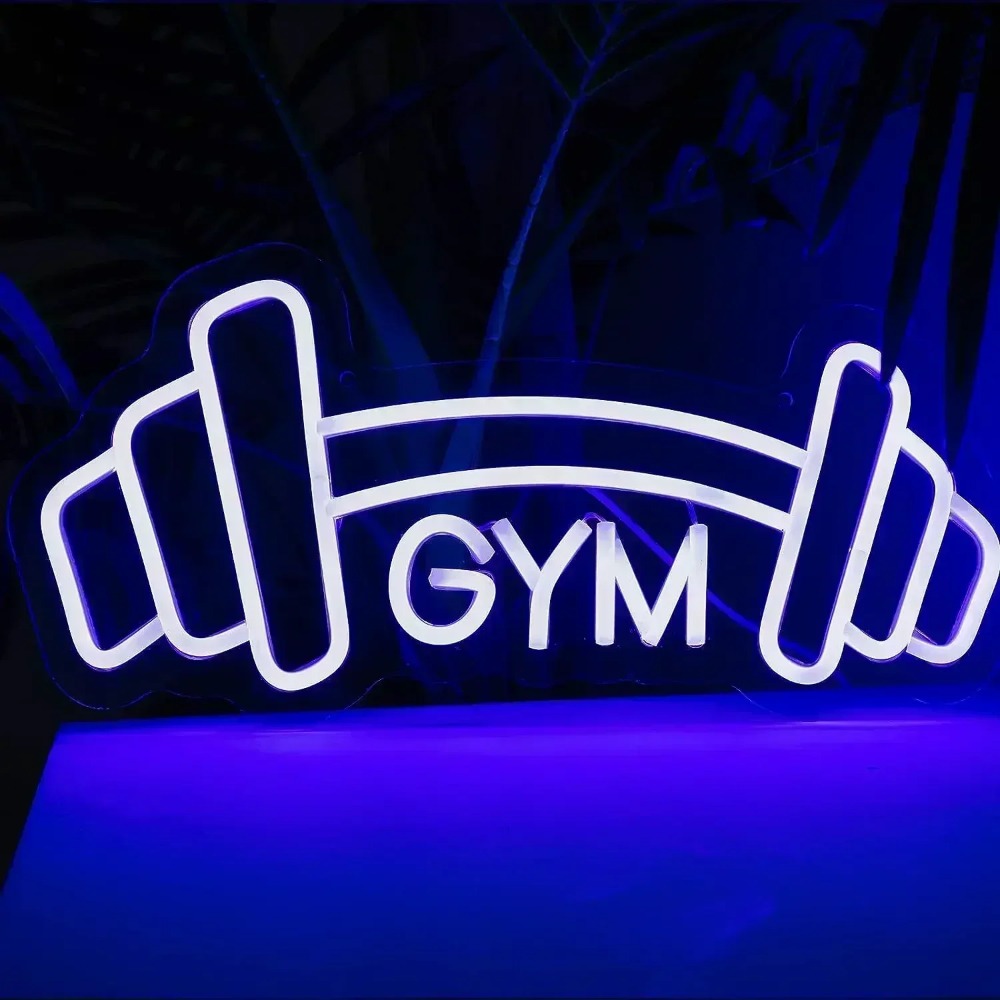 Enseigne au néon en forme d'ha - Home Gym Neon Sign avis et prix