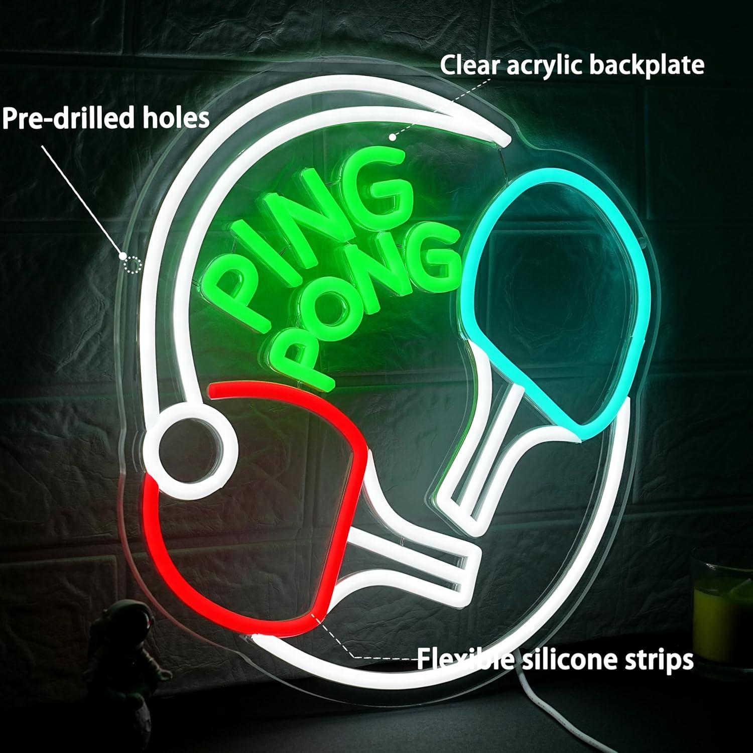 Enseigne néon LED USB à intens - Home Gym Neon Sign avis et prix
