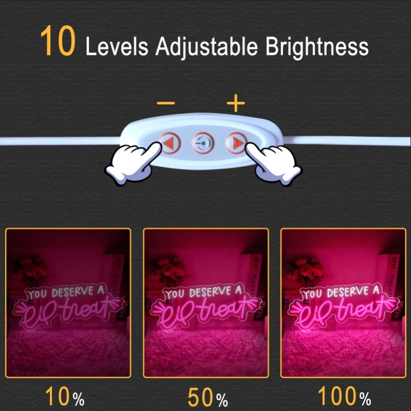 Enseigne néon LED USB à intens - Home Gym Neon Sign avis et prix