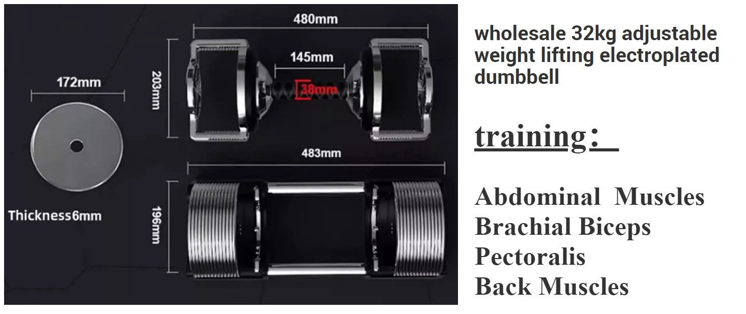 Haltère de musculation en acie - Home Gym Equipment Set avis et prix