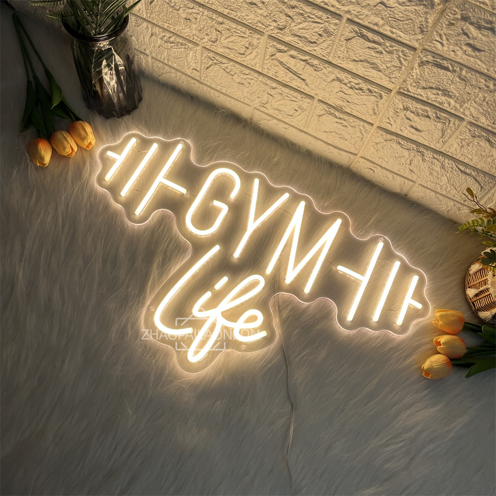 Haltères GYM enseignes au néon - Home Gym Neon Sign avis et prix