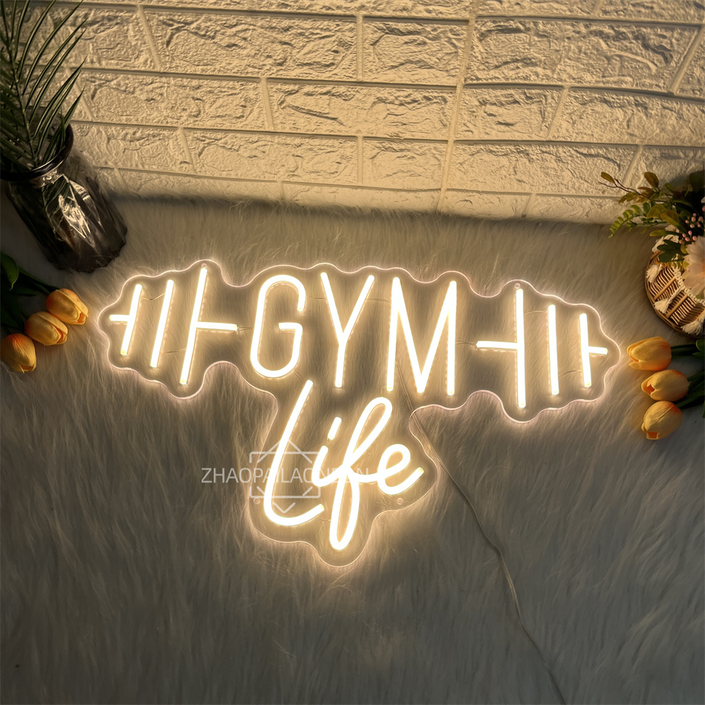 Haltères GYM enseignes au néon - Home Gym Neon Sign avis et prix