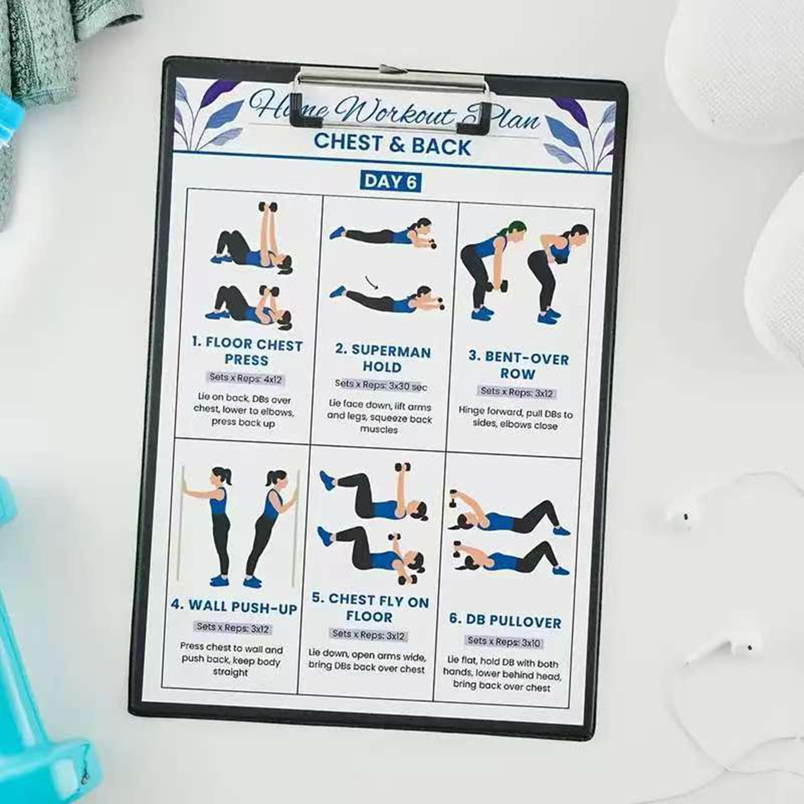 Affiche d'entraînement d'étire - Home Gym Guide avis et prix