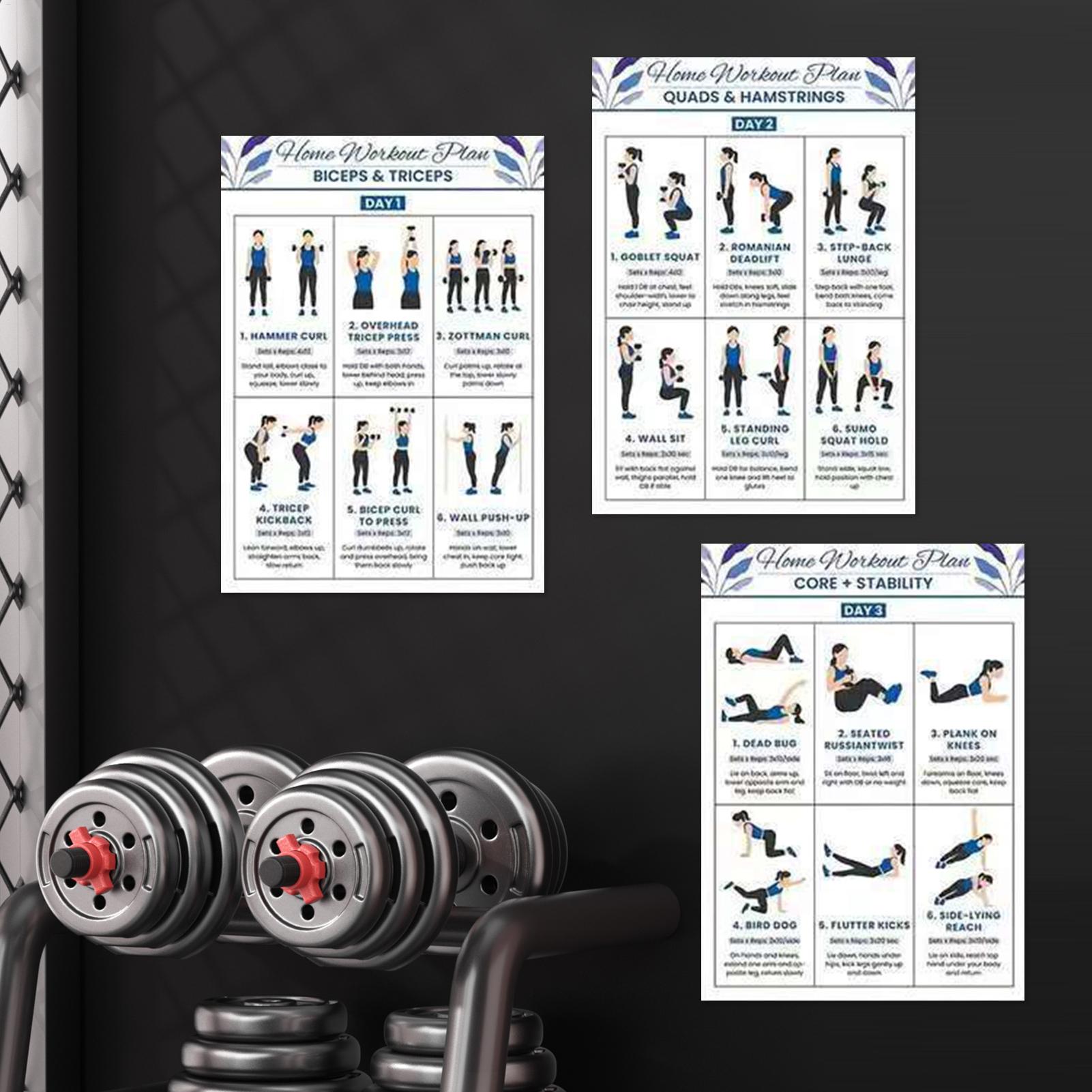 Affiche d'entraînement d'étire - Home Gym Guide avis et prix