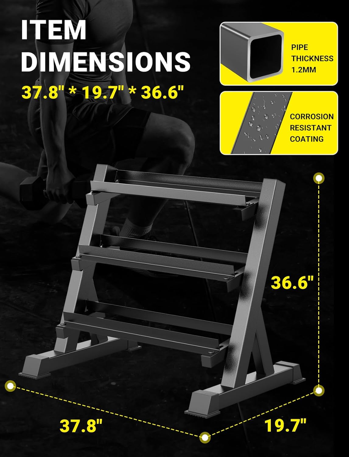 Support de rangement pour halt - Home Gym Rack avis et prix